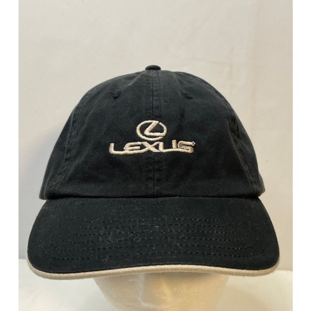 Lexus Bellevue hat cap adult 7" strap back auto car black